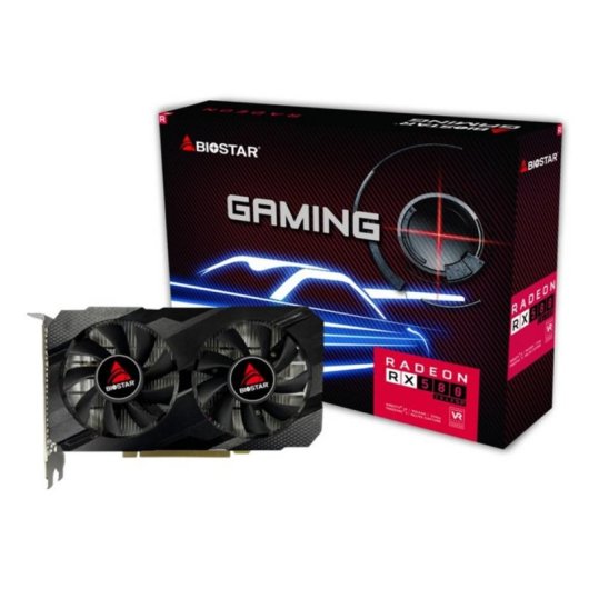 Tarjeta Gráfica Biostar Radeon RX 580 8GB GDDR5 Dual Fan PCIe x16