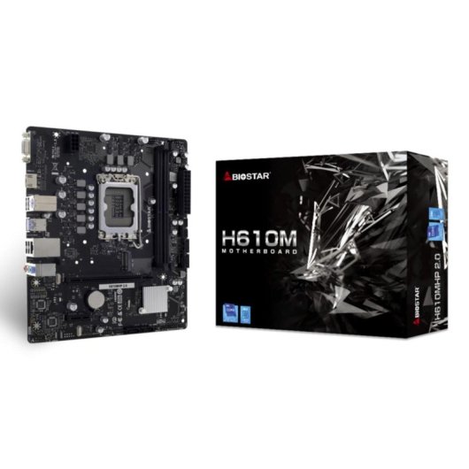 Motherboard Biostar H610MHP 2.0 Intel H610 LGA 1700 DDR4 Micro ATX M.2 Gigabit
