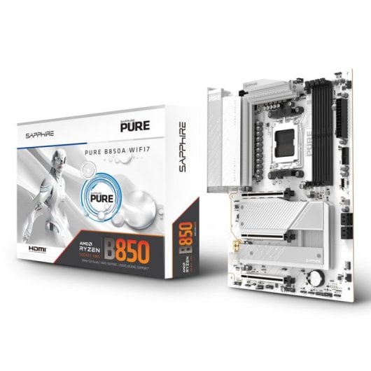 Carte mère Sapphire PURE B850A WIFI 7 AMD B850 AM5 DDR5 ATX WiFi 7 RGB