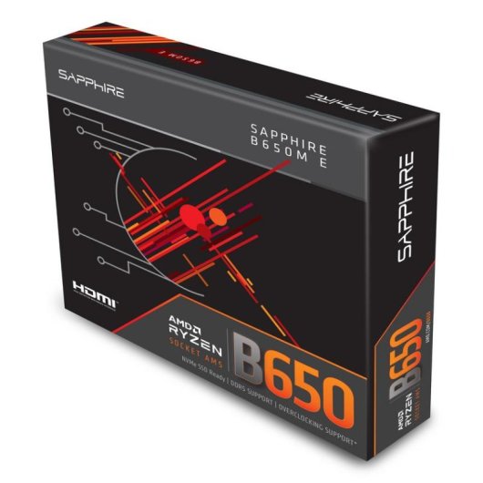 Carte mère Sapphire B650M-E B650 Socket AM5 DDR5 Micro ATX 2.5GbE PCIe 5.0 RGB