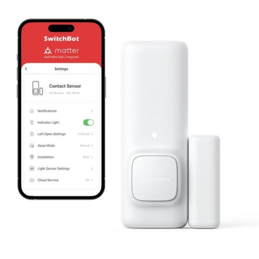 Sensor de Contacto SwitchBot W1201500 Bluetooth Interior Branco