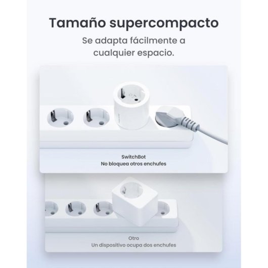 Tomada Inteligente SwitchBot W7732300 Wi-Fi Controle por voz e Estatísticas de consumo