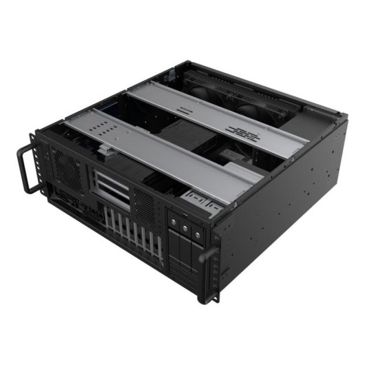 Torre ATX SilverStone RM47-502-I 4U Rack Servidor Acero Negro USB 3.2