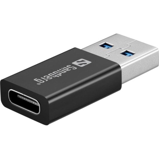 Masterizzatore DVD Sandberg USB-C/A Esterno Nero PC Mac con Vassoio