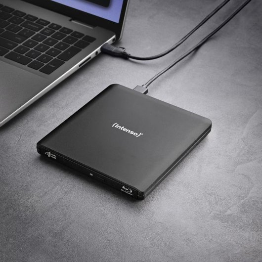 Grabadora Blu-Ray Intenso EOD 500BD Slim USB 3.2 Gen 1 Negra portátil