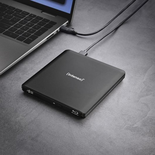 Grabadora Blu-Ray Intenso EOD 500BD Slim USB 3.2 Gen 1 Negra portátil