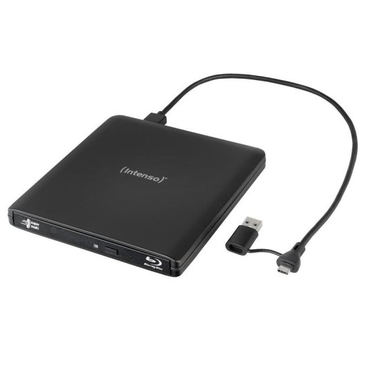 Grabadora Blu-Ray Intenso EOD 500BD Slim USB 3.2 Gen 1 Negra portátil