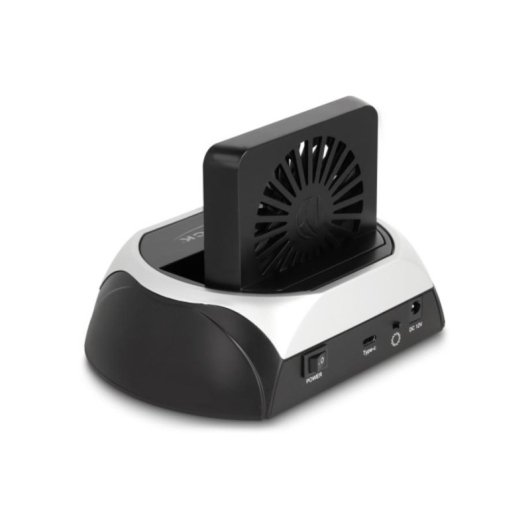 Estacao de acoplamento Delock 64280 USB-C 10 Gbps SATA M.2 NVMe Ventoinha
