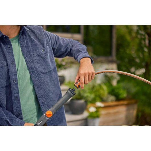 Support de tuyau Gardena 18804-20 aluminium noir orange compact 1,26 kg