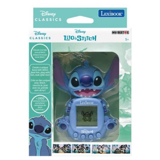 Console de jeu Lexibook Stitch écran couleur mini-jeux bleu
