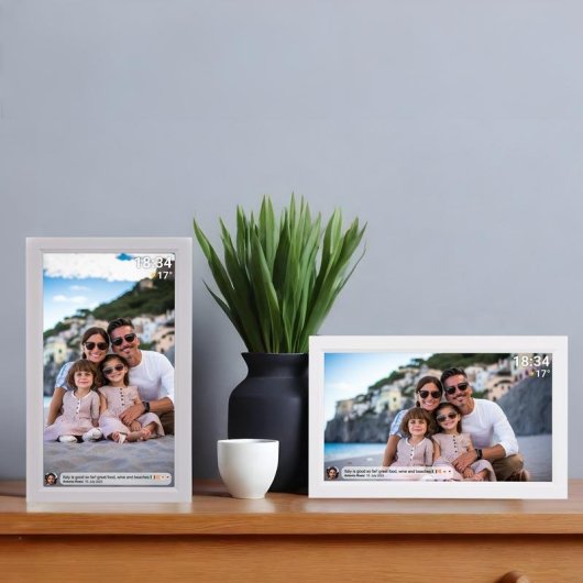 Cornice digitale DENVER PFF-1503 Bianco 15,6 IPS Wi-Fi 16GB MicroSD