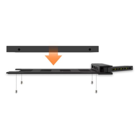 Caja PC Icy Dock MB038TP-B 2.5 polegadas Plástico Preto Ultraligeiro