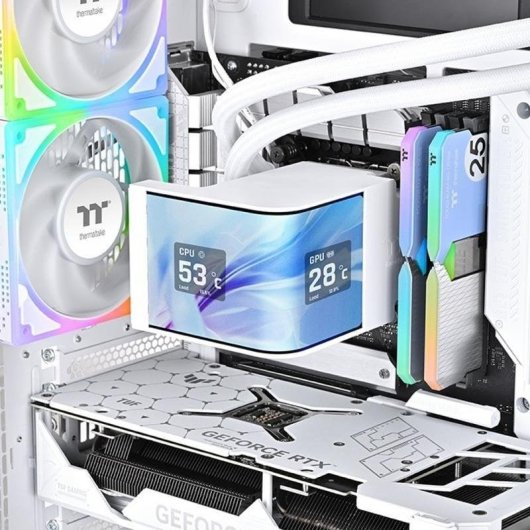 Refrigeración Líquida Thermaltake MAGCurve 360 Ultra Snow 360mm 3 Ventiladores ARGB LCD
