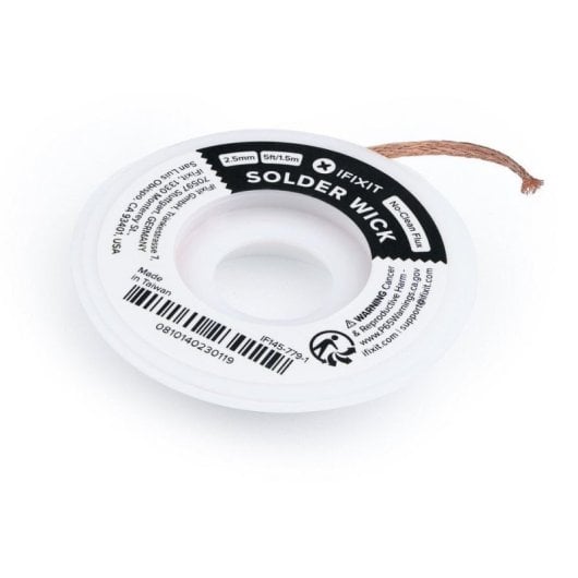 Cinta de dessoudage iFixit IF145-779-1 1,5 m x 2,5 mm marron blanc