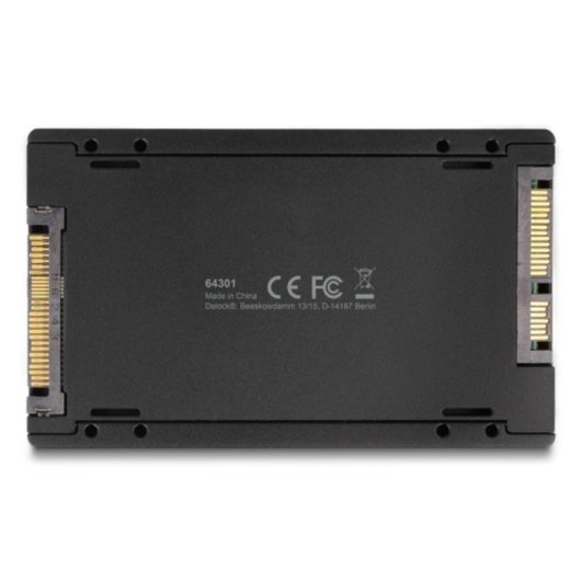 Adattatore Delock 64301 U.2 a M.2 NVMe SATA senza attrezzi