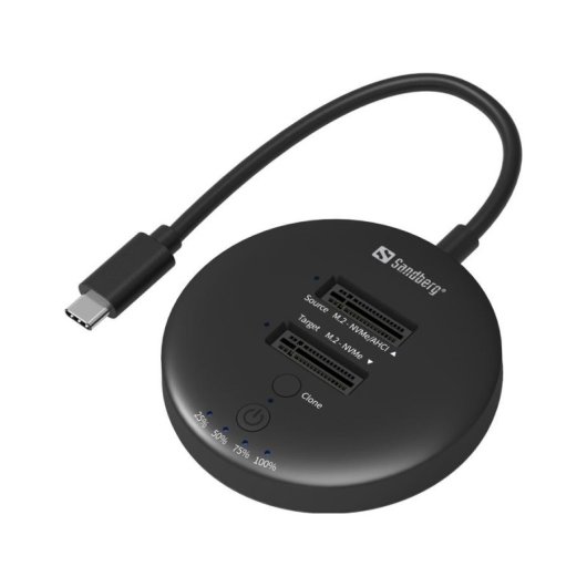Base di collegamento Sandberg 136-72 USB 3.2 Cloner Dock M.2 NVMe 20 Gbps