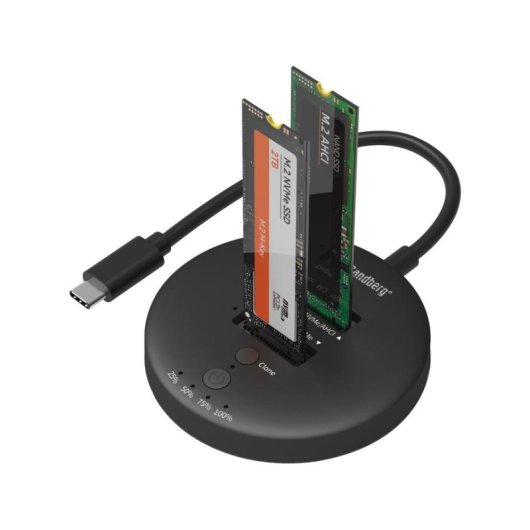 Base di collegamento Sandberg 136-72 USB 3.2 Cloner Dock M.2 NVMe 20 Gbps