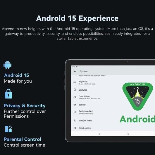 Tablet Cubot Tab 65 WiFi 10,1" 4GB 128GB Gris con Teclado