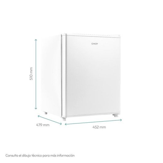 Frigorífico Mini Candy CHASD4351EWC Defrost 51cm 42L E Branco Alarme