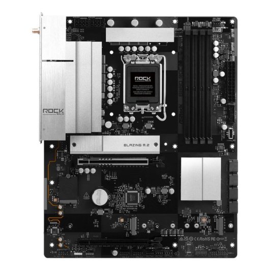 Motherboard AsRock B860 Rock WiFi 7 B860 LGA1851 DDR5 ATX WiFi 7 PCIe 5.0 256GB 2.5GbE M.2 RAID