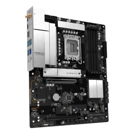 Motherboard AsRock B860 Rock WiFi 7 B860 LGA1851 DDR5 ATX WiFi 7 PCIe 5.0 256GB 2.5GbE M.2 RAID