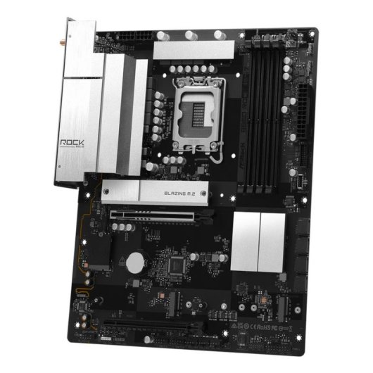 Motherboard AsRock B860 Rock WiFi 7 B860 LGA1851 DDR5 ATX WiFi 7 PCIe 5.0 256GB 2.5GbE M.2 RAID