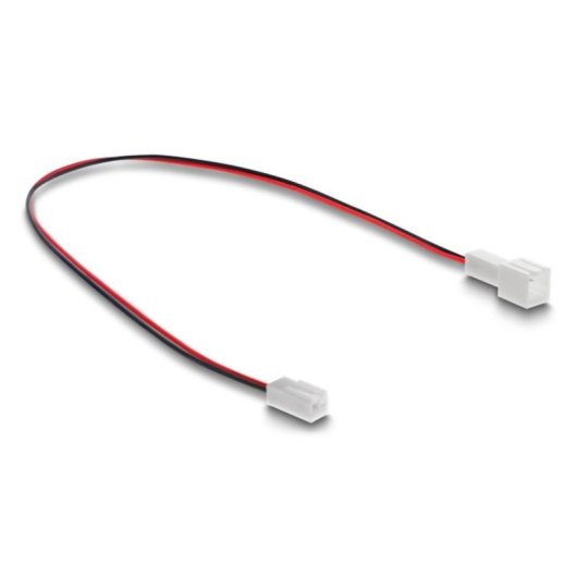 Cable extensión ventilador Delock 90869 2 pines 30 cm PVC negro rojo blanco