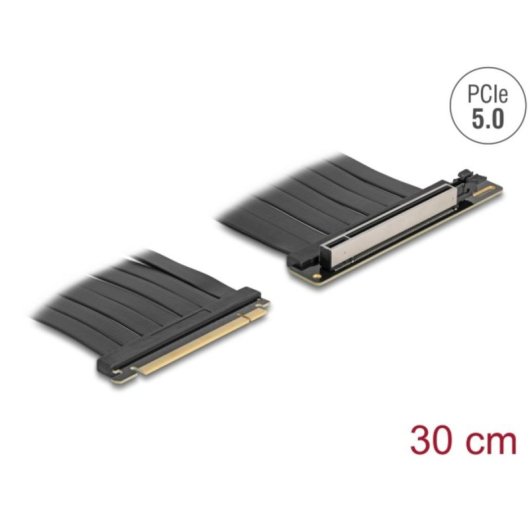 Cable Delock 81593 PCIe 5.0 x16 30 cm noir pour PC