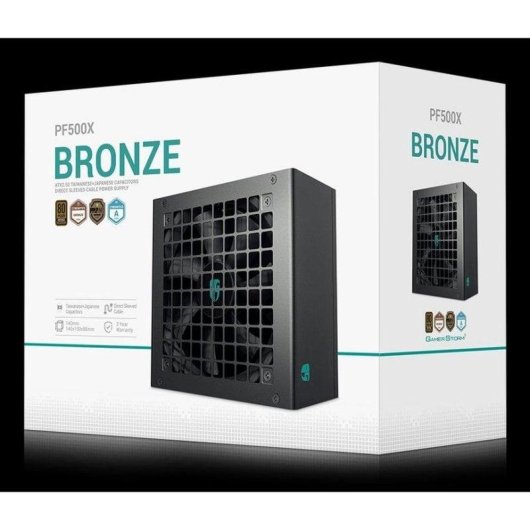 Fuente de Alimentación DeepCool PF500X 500W Certificación 80 PLUS Bronze ATX