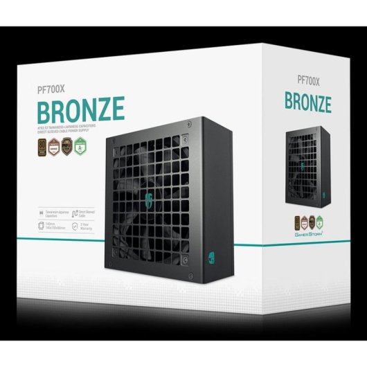 Fuente de Alimentação DeepCool PF700X 700W Certificação 80 PLUS Bronze ATX