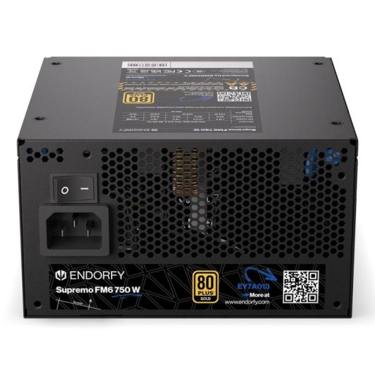 Fuente de Alimentación Endorfy Supremo FM6 750W Certificación 80 PLUS Gold modulaire