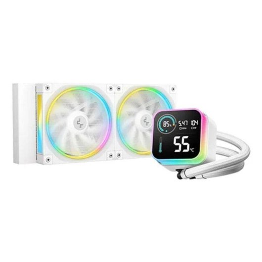 Refrigeración Líquida DeepCool LQ240 White 240mm 2 Lüfter RGB
