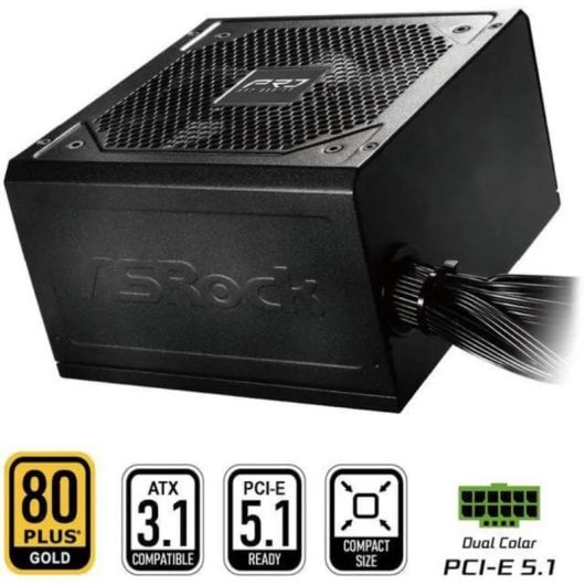 Source d'alimentation Asrock PRO-750G 750W Certification 80 PLUS Gold ATX 3.1
