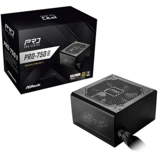 Source d'alimentation Asrock PRO-750G 750W Certification 80 PLUS Gold ATX 3.1