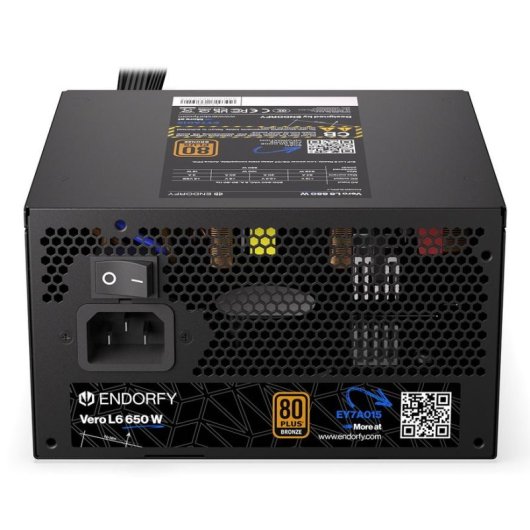 Fuente de Alimentación Endorfy Vero L6 650W Certificación 80 PLUS Bronze ATX