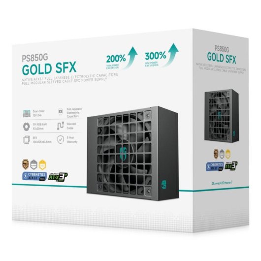 Fuente de Alimentación DeepCool PS850G 850W Cybenetics Platinum SFX modulaire