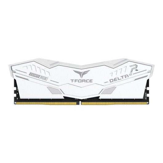 Mémoire RAM Team Group T-Force Deltaα RGB 32Go 2x16Go DDR5 6000MHz CL30 AMD EXPO Blanc