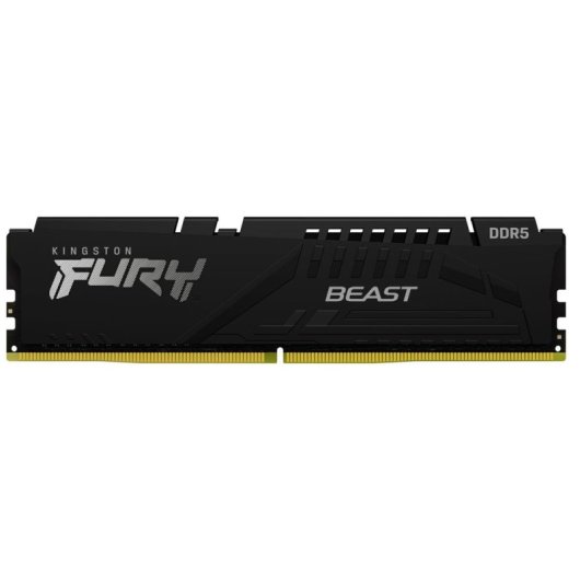 Memoria RAM Kingston FURY Beast 64GB 1x64GB DDR5 5600MHz CL40 Intel XMP AMD EXPO Nero