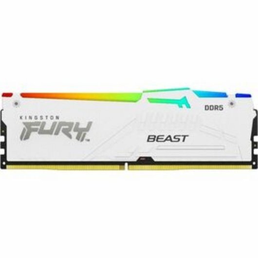 Arbeitsspeicher RAM Kingston FURY Beast 16GB 2x8GB DDR5 5200MHz CL40 RGB XMP Weiss