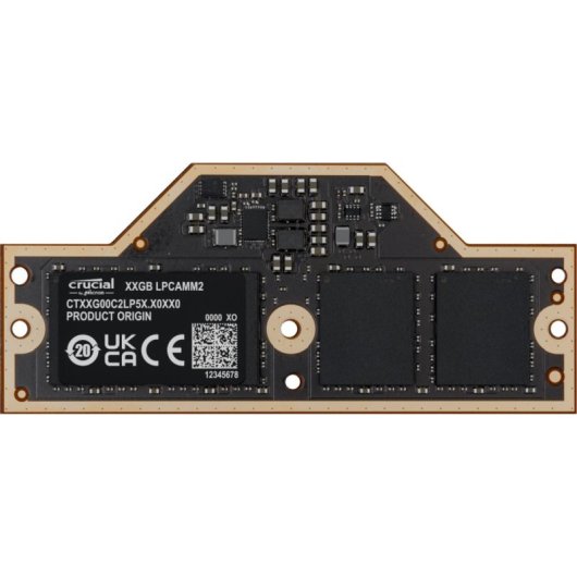 Mémoire RAM Crucial CT64G75C2LP5X 64Go 1x64Go LPDDR5X 7500MT/s LPCAMM2 Noir