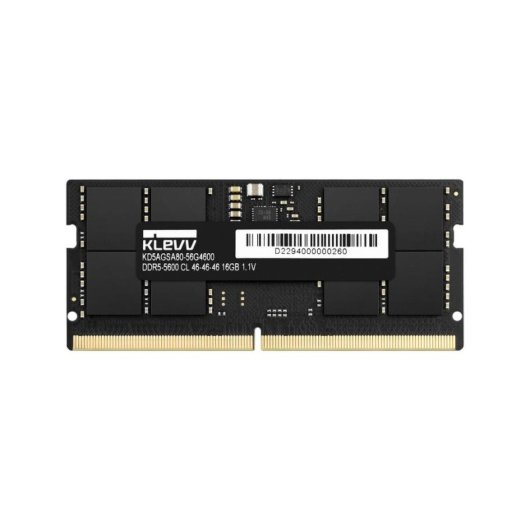 Mémoire RAM Klevv SO-DIMM 16Go 1x16Go DDR5 5600MHz 262-pin Portable