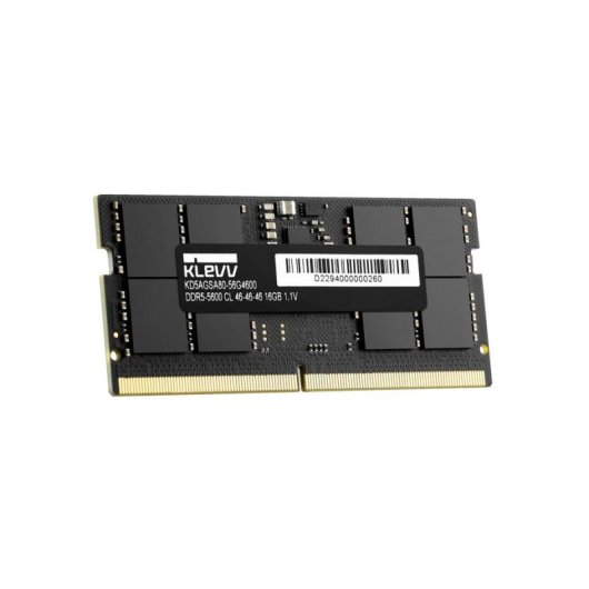 Mémoire RAM Klevv SO-DIMM 16Go 1x16Go DDR5 5600MHz 262-pin Portable