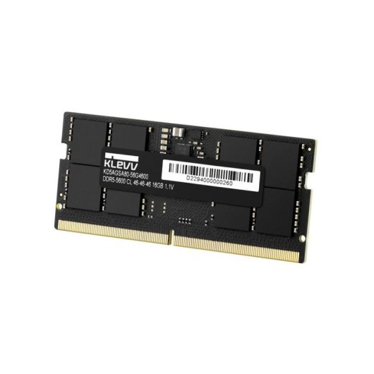 Mémoire RAM Klevv SO-DIMM 16Go 1x16Go DDR5 5600MHz 262-pin Portable