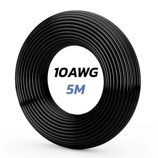 Cable eWheel Ewm969 Negro 10 AWG 5 m Flexible para Vehículos Eléctricos