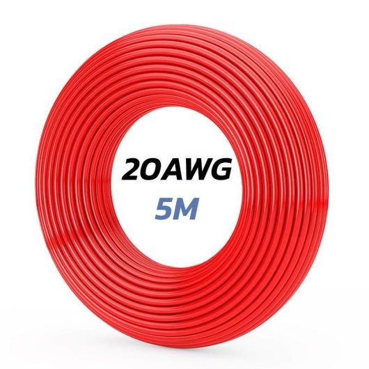 Cable eWheel Ewm663 Rojo 20 AWG 5 m para baja tensión