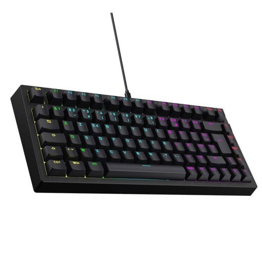 Clavier Designed by GG Red Blade 75 compact switches Red Blood RGB AZERTY Français