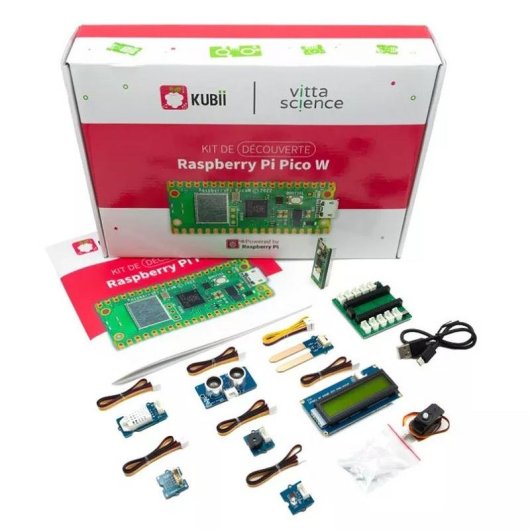 Kit Raspberry Pi Raspberry Pi Pico WH Discovery avec capteurs et guide complet