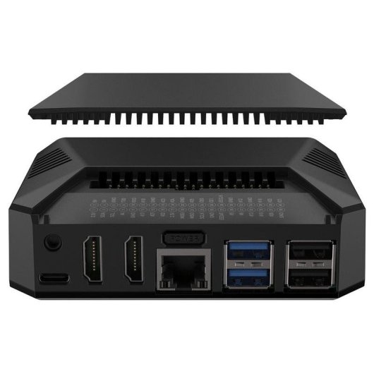 Boîtier Argon Forty ONE V3 aluminium gris pour Raspberry Pi 5