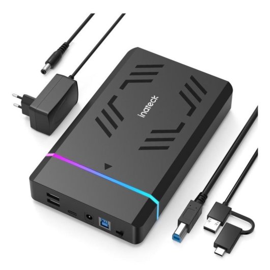 Boitier externe Inateck FE3003 2.5/3.5 SATA USB 3.2 Gen 1 Noir DC
