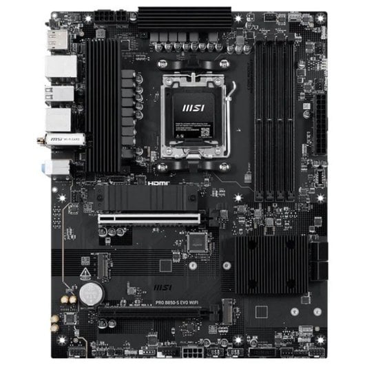 Placa Base MSI PRO B850-S EVO WIFI AMD B850 AM5 DDR5 ATX WiFi 7 PCIe 5.0 2.5GbE M.2 RAID